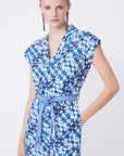 Talia Floral Print Jumpsuit | Blue