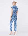 Talia Floral Print Jumpsuit | Blue