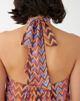 Nikki Halter Neck Silk Top | Vallarta