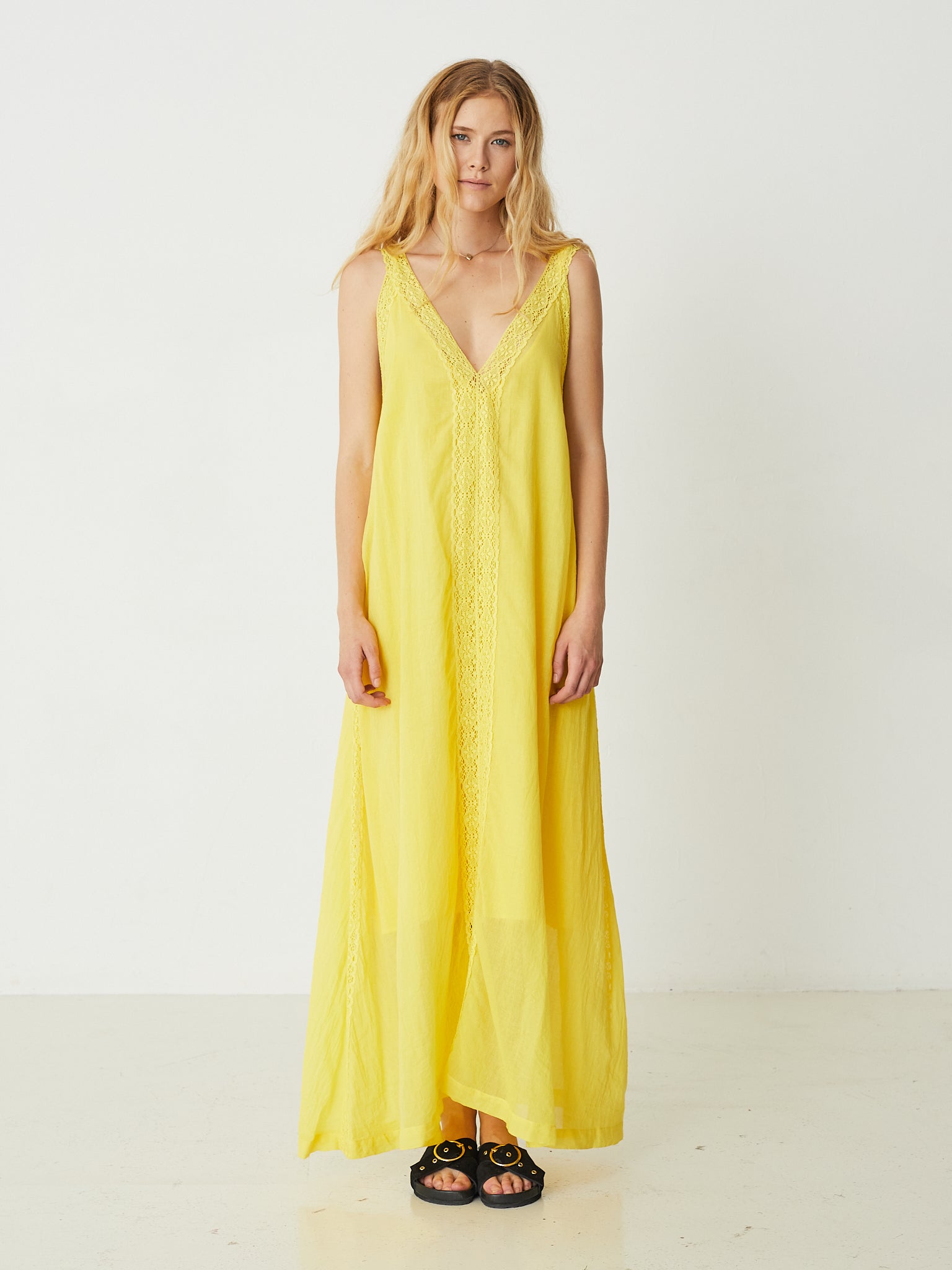 Swildens Miami Robe Dress - Yellow
