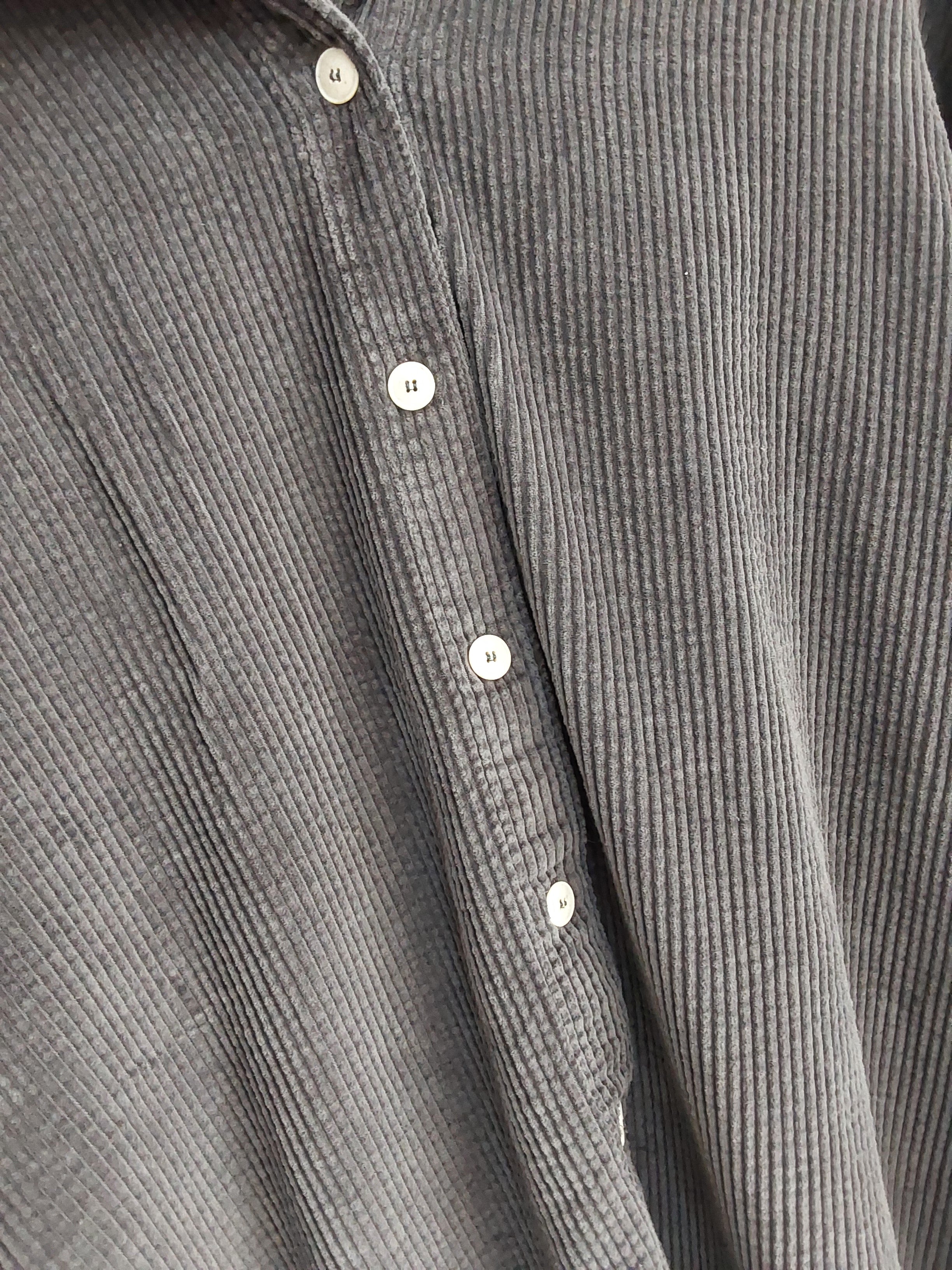 American Vintage Padow Corduroy Shirt - Zinc