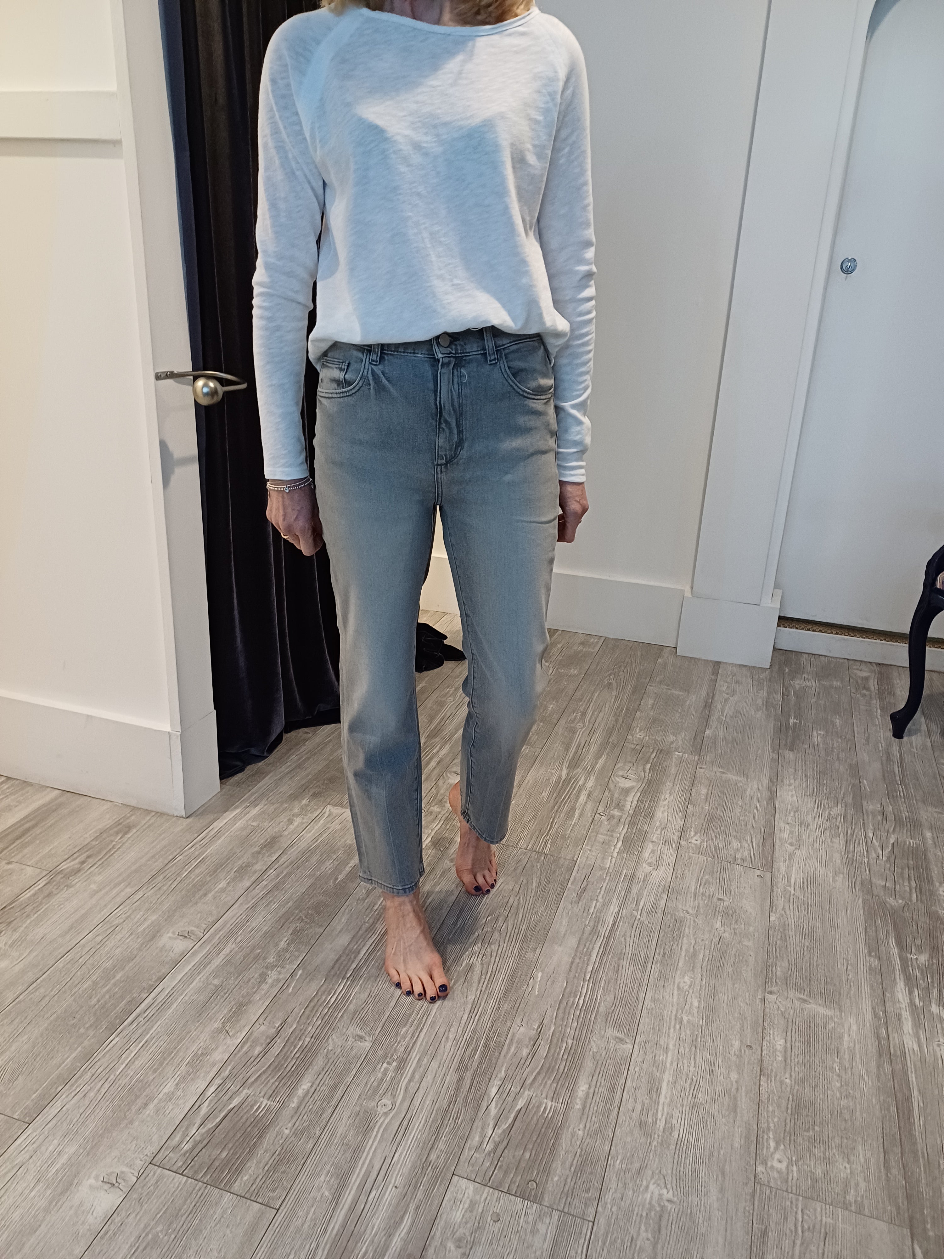 DL1961 Patti Straight Jeans - Grey