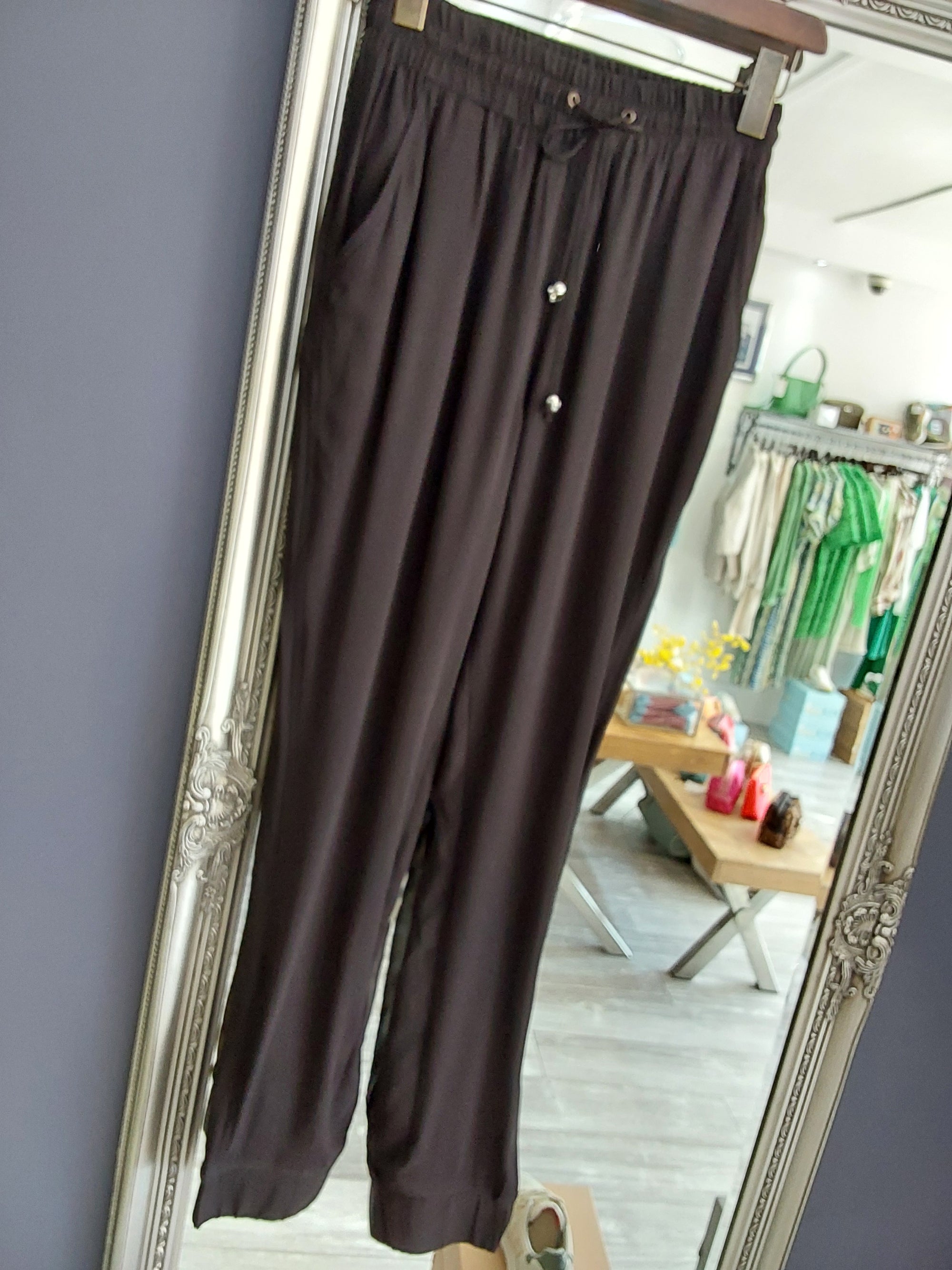 Drawstring Trouser | Jet Black