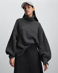 Mads Norgaard Recycled Wool Mix Rerik Sweater - Charcoal Melange