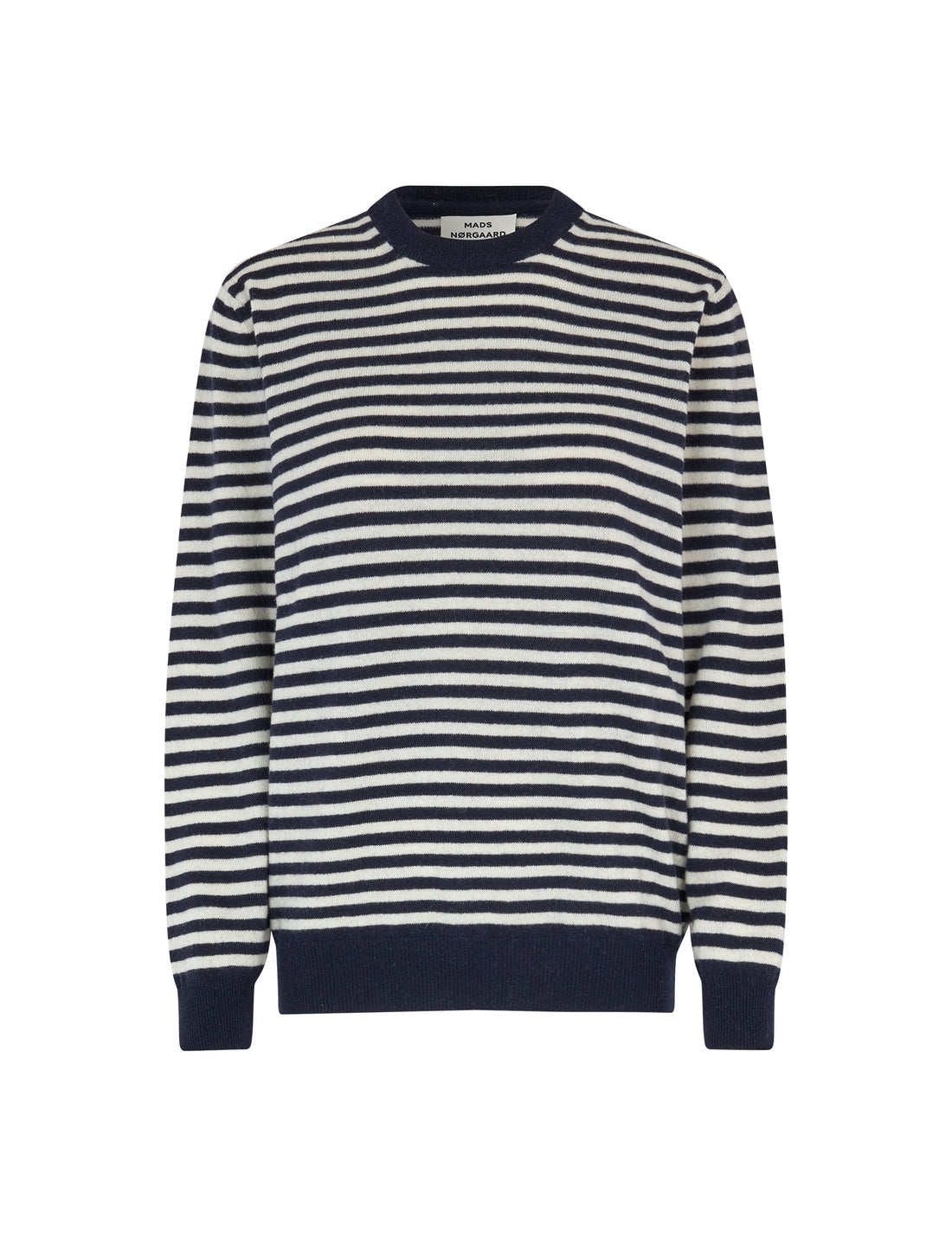 Eco Wool Stripe Kasey Sweater | Deep Well/Winter White