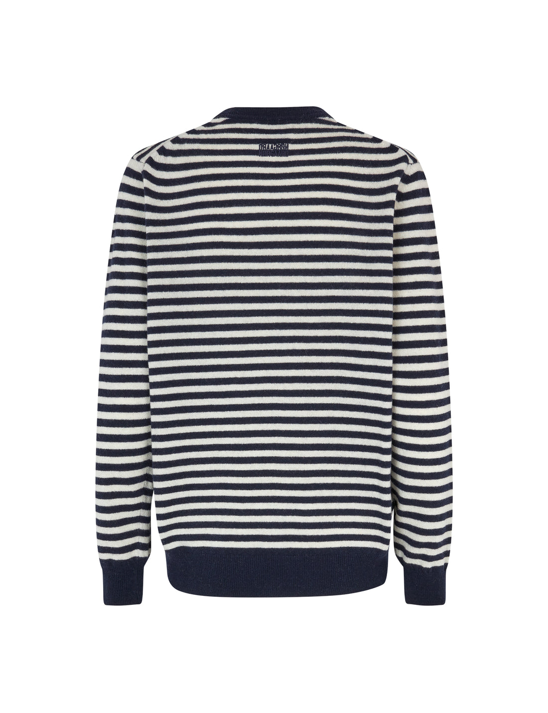 Eco Wool Stripe Kasey Sweater | Deep Well/Winter White