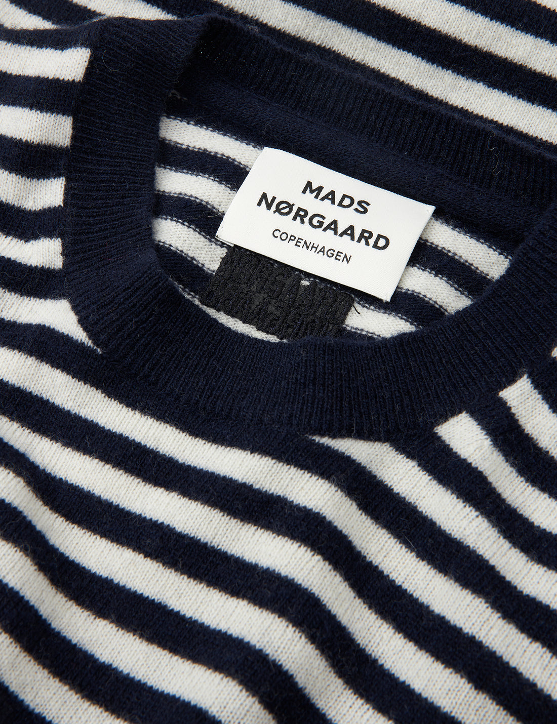 Eco Wool Stripe Kasey Sweater | Deep Well/Winter White