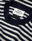 Eco Wool Stripe Kasey Sweater | Deep Well/Winter White