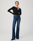 Genevieve High Rise Flare Jeans | Model