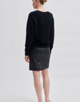 Francie Mini Leather Skirt