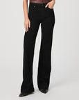Leenah Slim Wide Leg Jeans | Black Shadow