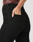 Leenah Slim Wide Leg Jeans | Black Shadow