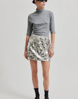 Audra Short Skirt | Silver