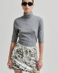 Audra Short Skirt | Silver