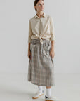 Madge Skirt | Khaki Stripe
