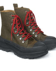 Walking Boot with Laces | Olive