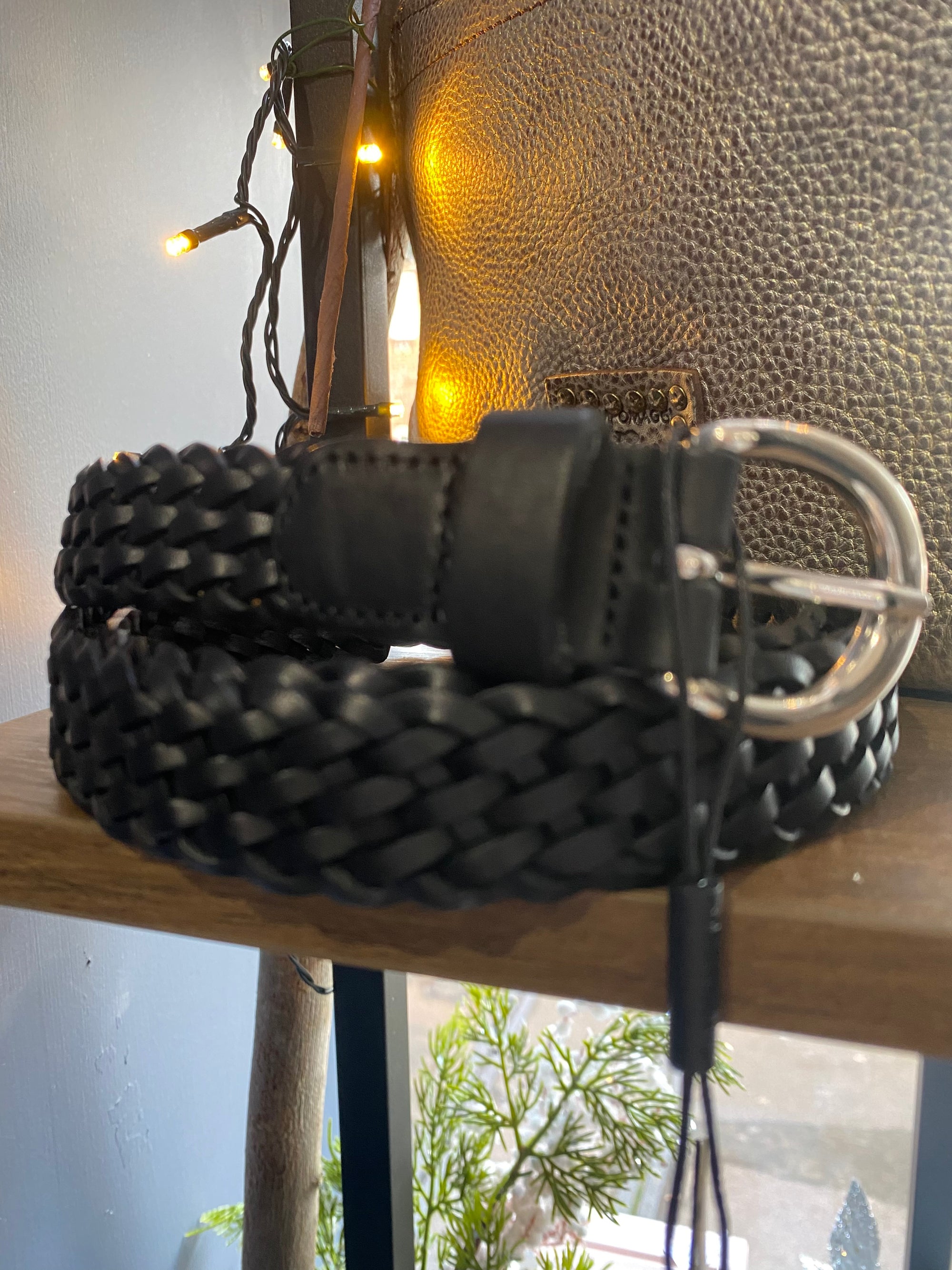 Kitty Leather Belt | Black