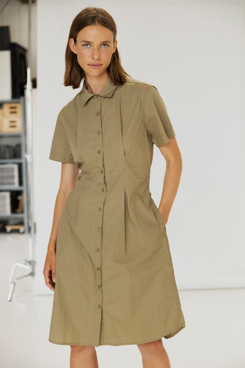 Project AJ117 Hansine Shirt Dress - Pale Moss