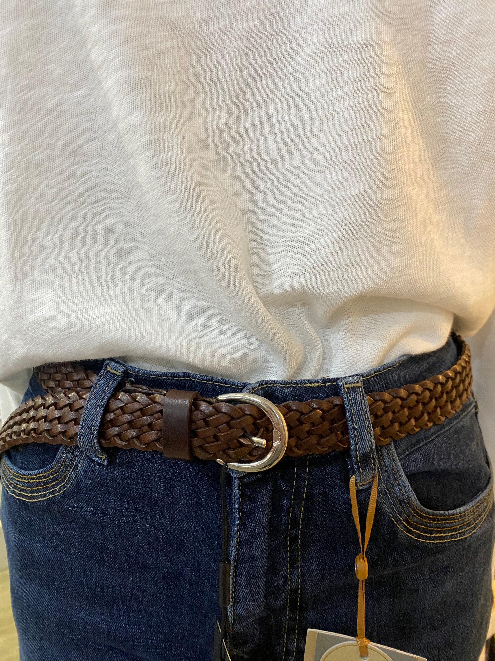 Kitty Leather Belt | Dark Brown