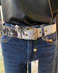 Crushed Velvet Effect Belt | Silver