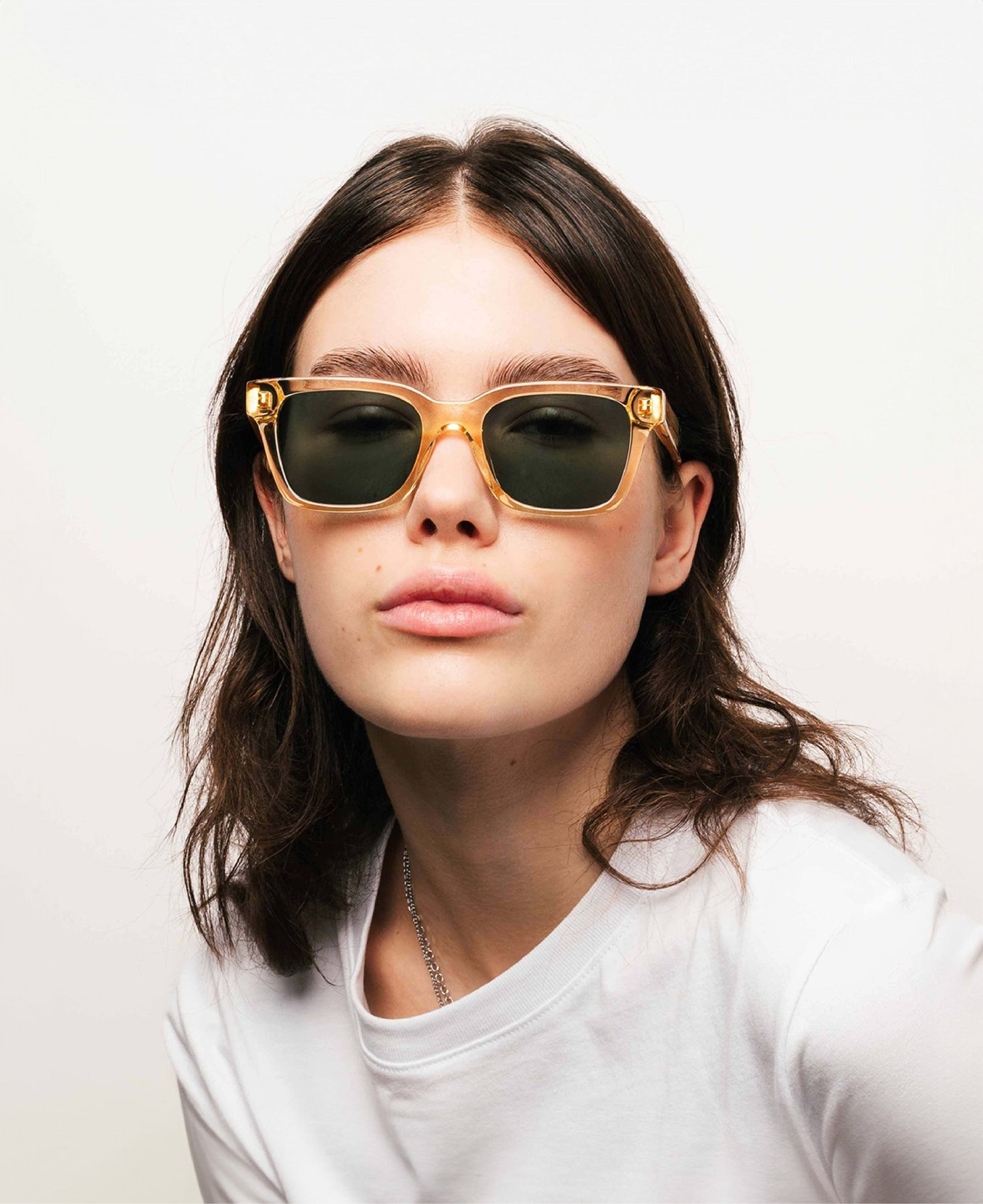Messy Weekend Dean Sunglasses - Champagne Green