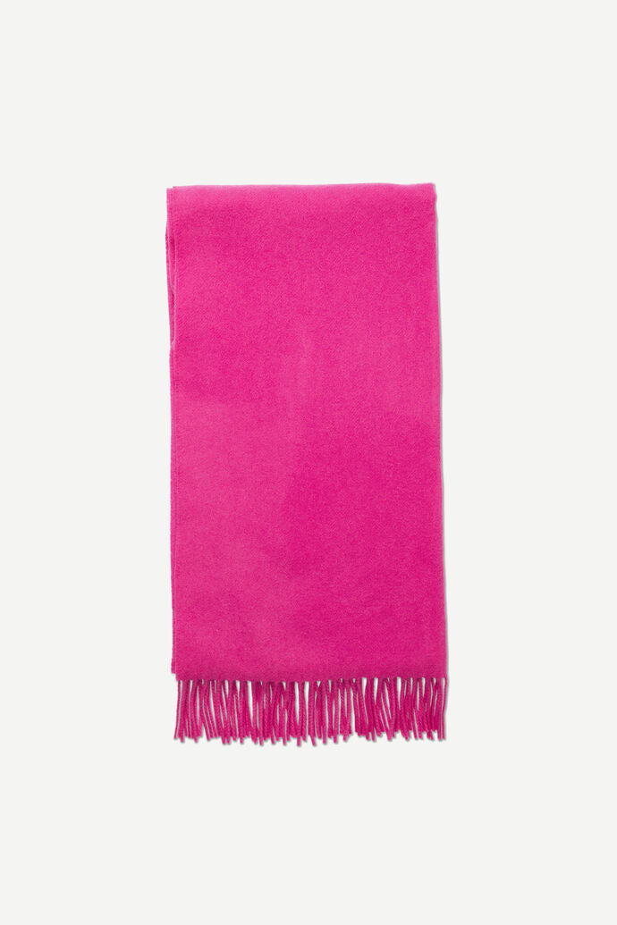 Samsoe Accola Maxi Scarf - Fuchsia Fedora