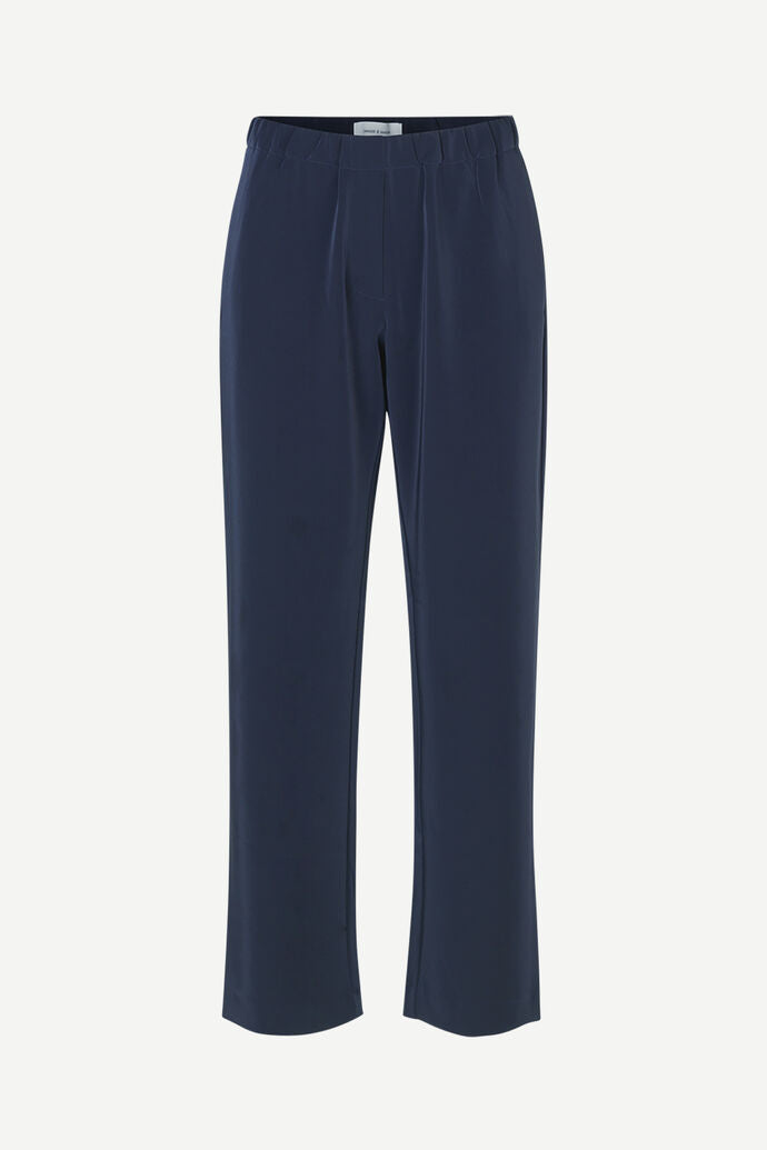 Samsoe Samsoe Hoys Straight Pant - Navy Night Sky