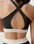 Fiorella Reversible Sports Top | Black/Stone