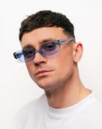 Grace Sunglasses | Blue Crystal Blue
