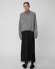 Stella Nova Handcrafted Sweater from Peru - Grey Melange