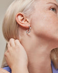 Earrings Curly Hoops | Silver