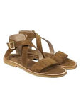 Buckle Flat Sandal | Ocher