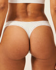 Stripe & Stare - Thong White
