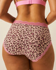 Stripe & Stare - Liquorice Leopard High Rise Knicker