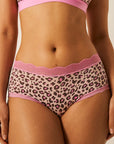 Stripe & Stare - Liquorice Leopard High Rise Knicker