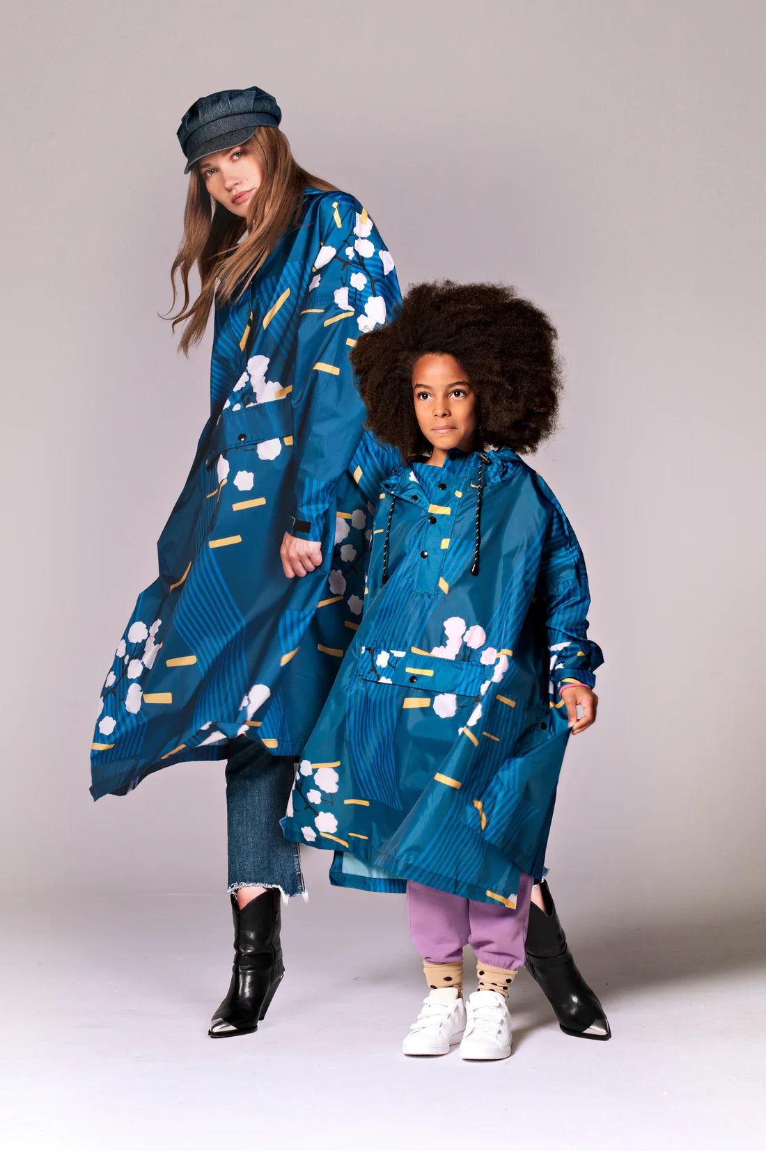 Rainkiss Japanese Blossom Rain Poncho Heatherbie