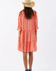 Lollys Laundry Sabine Short Dress - Red Print
