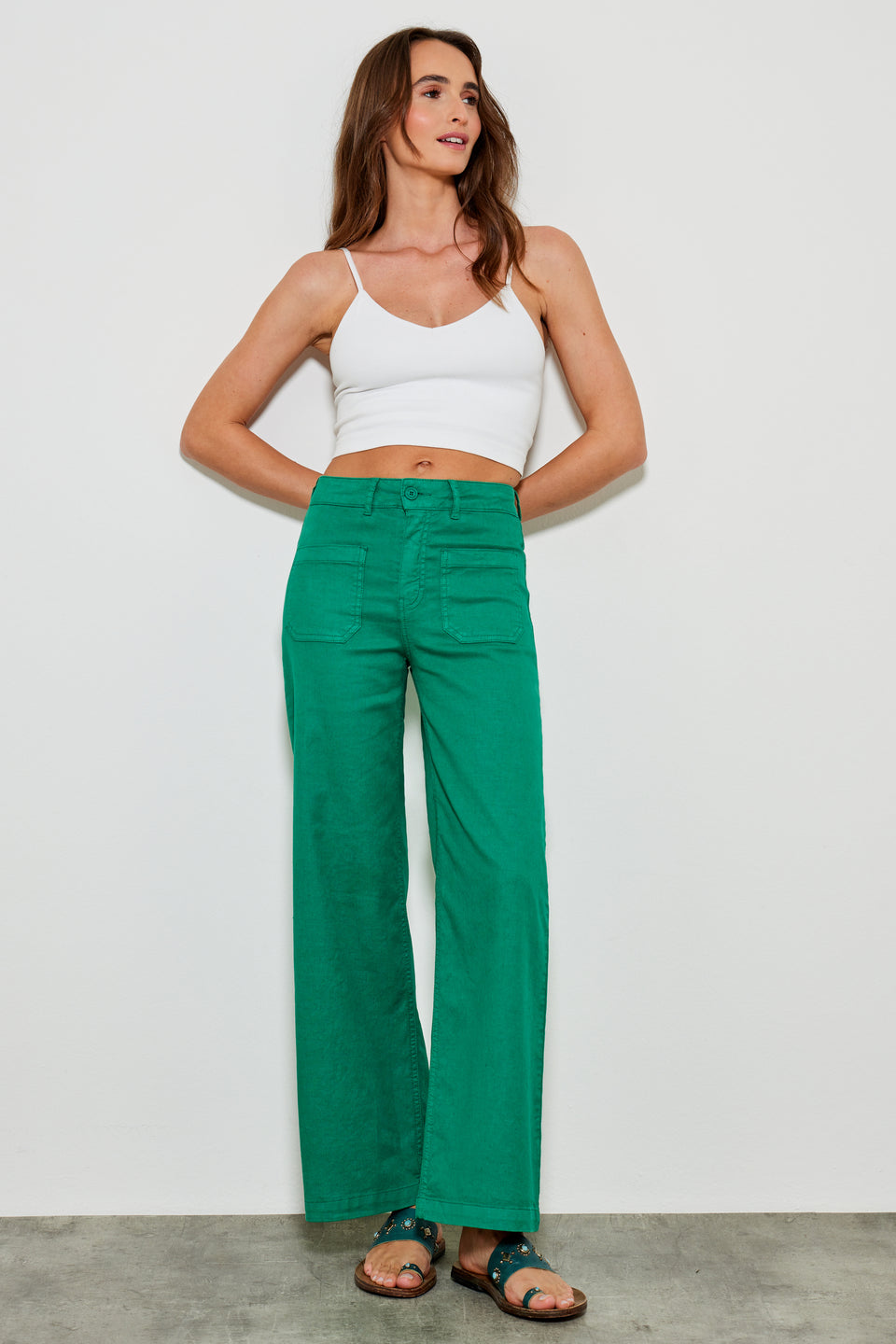 Five Lucia Trousers - Green