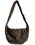 Leopard Sling Bag Large | Dark Brown