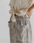 Madge Skirt | Khaki Stripe