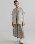 Madge Skirt | Khaki Stripe