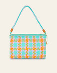 Ribbon Check Cross Body Bag | Mint Leaf Green