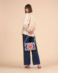 Super Blocks Cross Body Bag | Blue Wedgewood