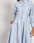 Bohemian Traders - Waisted Shirt Dress Mist