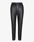 Faux Leather Jogger | Black