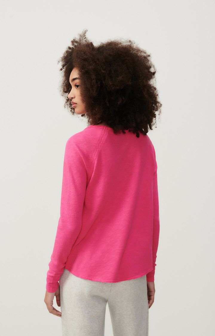 American Vintage Sonoma Long Sleeved T Shirt - Raspberry Pink