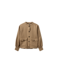 Mos Mosh Joplin Linen Short Jacket - Cinammon Swirl