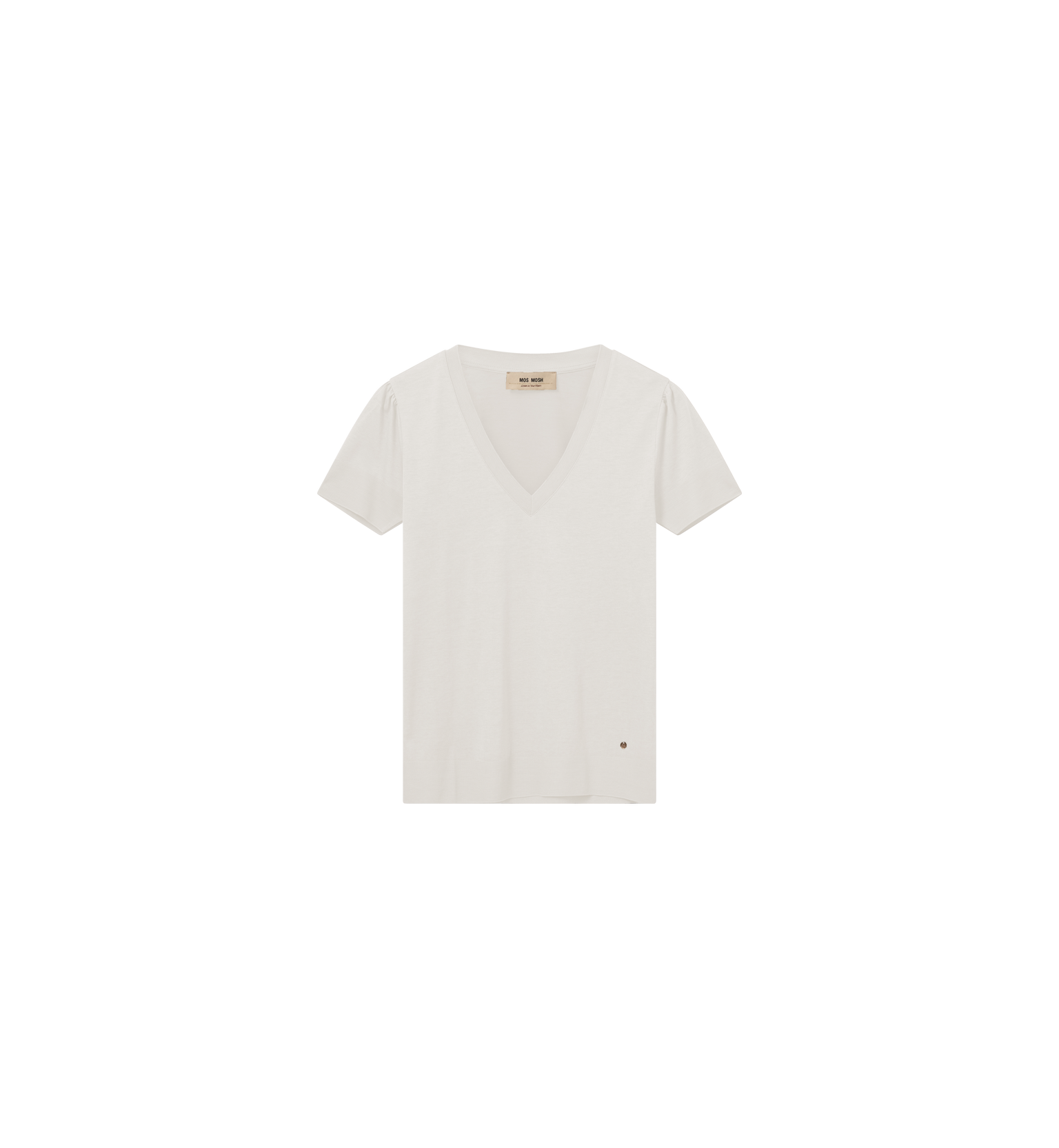 Sink V Neck T-Shirt | Ecru
