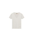 Sink V Neck T-Shirt | Ecru