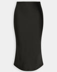 Agneta Satin Skirt | Black